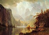 Albert Bierstadt Canvas Paintings - In the Mountains
